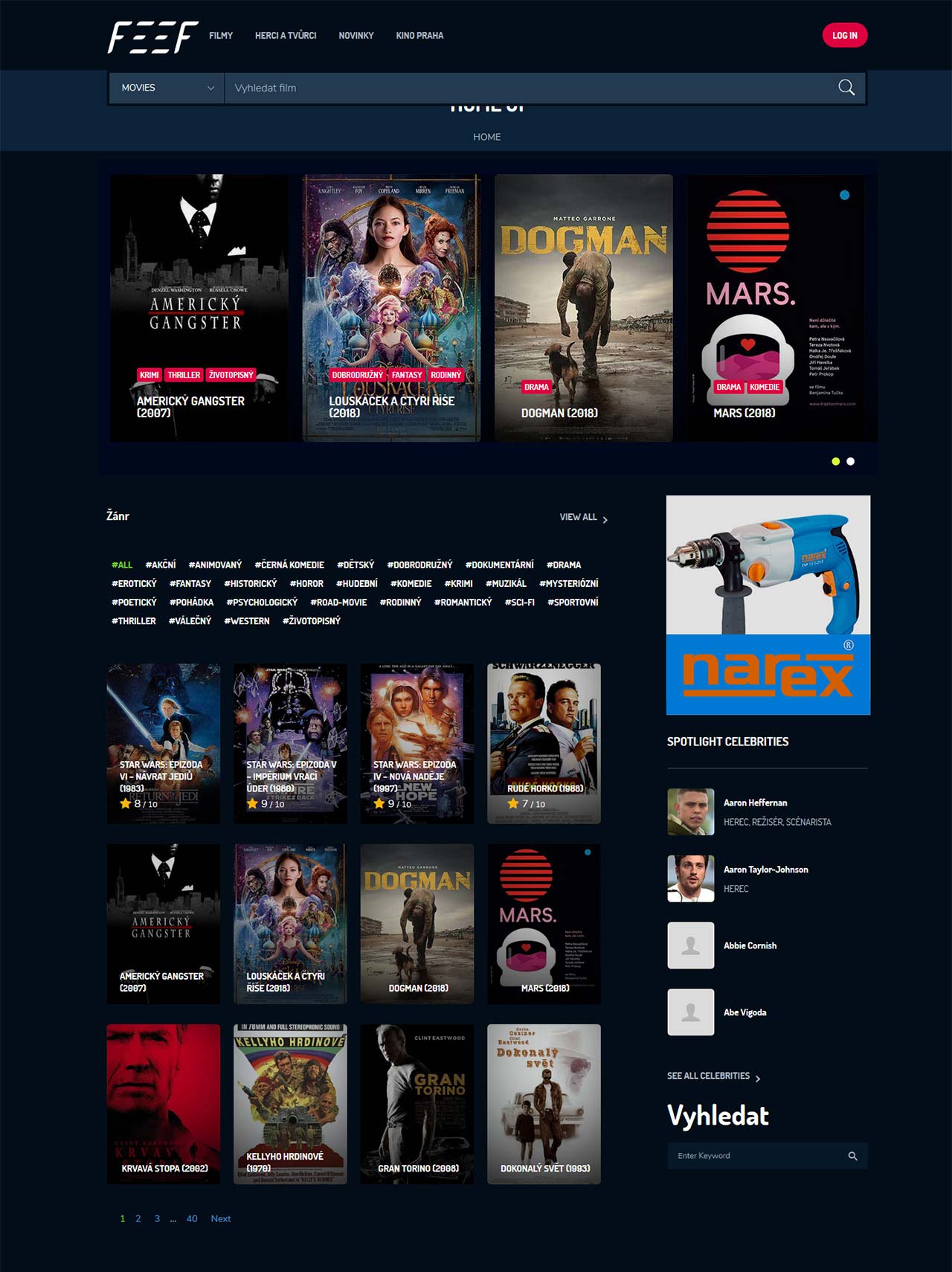 feef - databáze filmu a seriálů