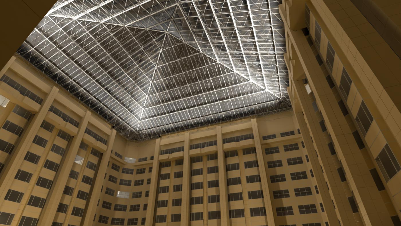 Hotel Hilton Lobby Atrium