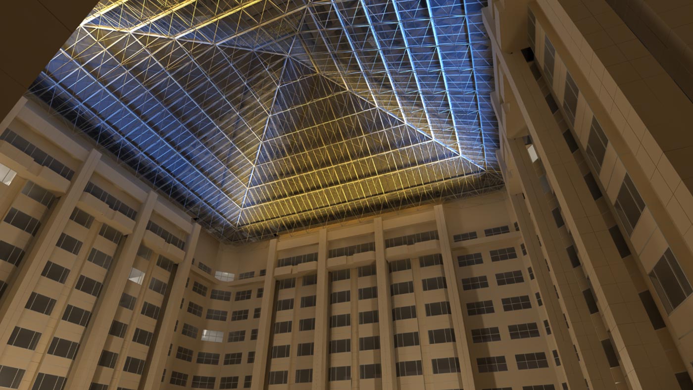 Hotel Hilton Lobby Atrium