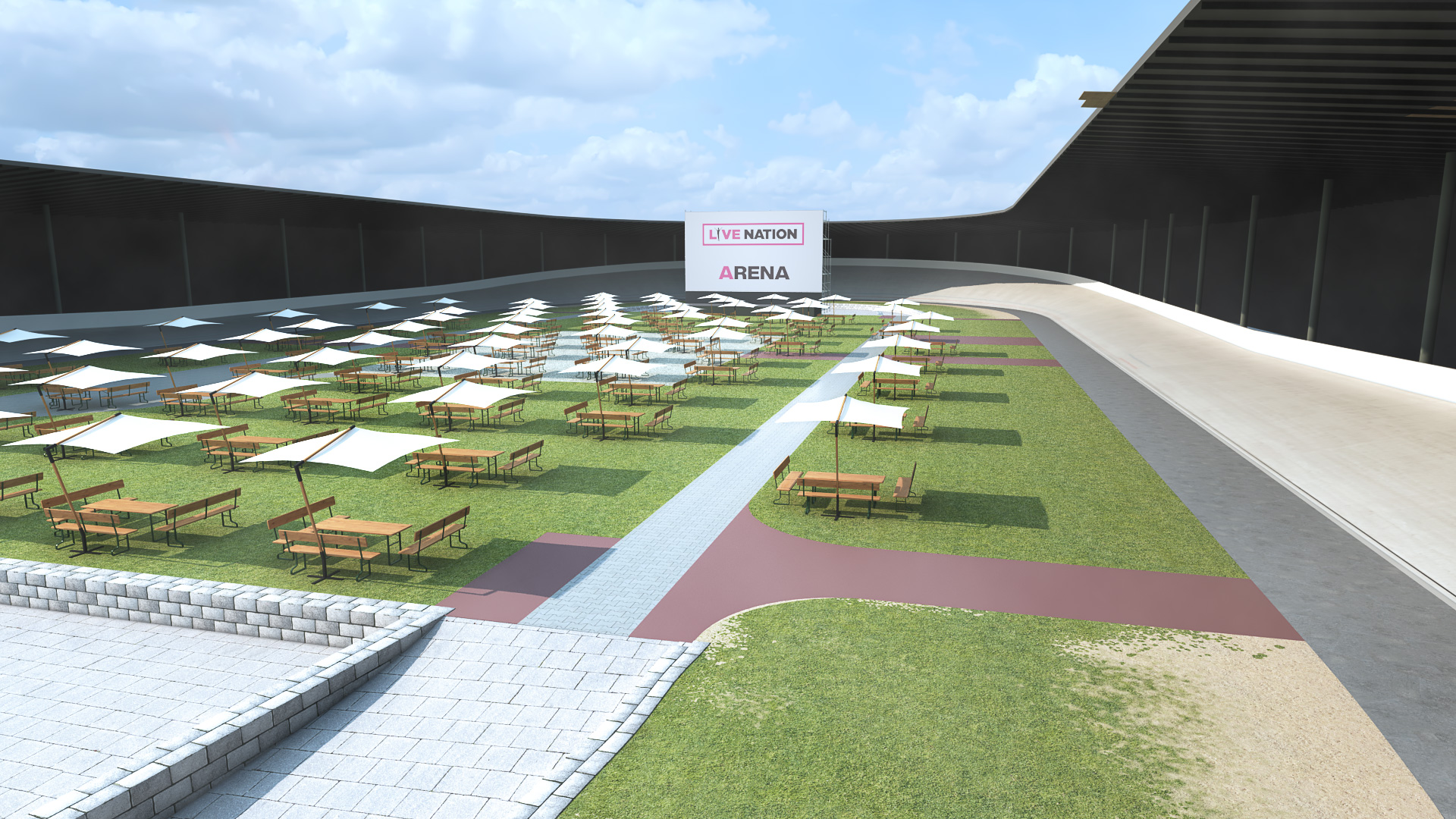 Vizualizace Velodrom Brno